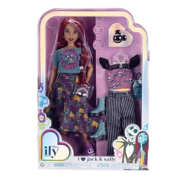 Disney Other - Disney ILY 4 Ever I Love Jack & Sally 12” Doll Pack 10 Mix & Match Pieces New